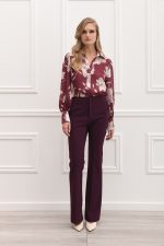 Twenty 29 Lisa Flare Pant - Black/Bordeaux