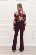 Twenty 29 Lisa Flare Pant - Black/Bordeaux - Image 2