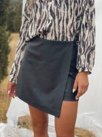 Prive Collection Skort δερματίνη - Black