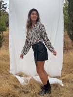 Prive Collection Skort δερματίνη - Black - Image 3