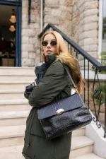 Clic Jewels Ciara Large - Black croco gold - Image 3