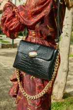 Clic Jewels Donna Medium - Black croco gold - Image 3