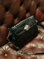 Clic Jewels Donna Medium – Black croco silver - Image 3