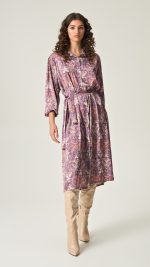 Eveleya Amethyst Grace Satin Shirtdress