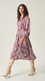 Eveleya Amethyst Grace Satin Shirtdress - Image 2