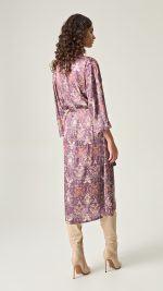 Eveleya Amethyst Grace Satin Shirtdress - Image 4
