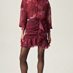 Eveleya Crimson Allure Mini Skirt