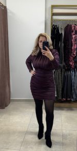 Erya Noelia Mini Dress - Bordeaux - Image 6