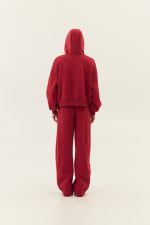 Lumina Track Fleece Pant – Red - Image 4