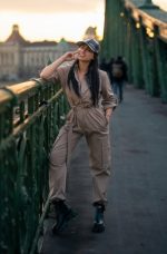 Prive Collection Cargo Jumpsuit - Beige - Image 5