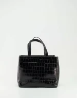 Clic Jewels Grace Minitote - Black croco - Image 3