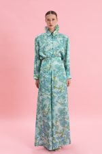 Eveleya Botanical Breeze Satin Pant