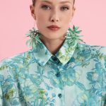 Eveleya Botanical Breeze Satin Shirt
