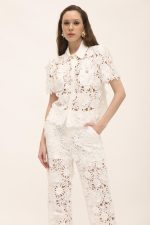 Twenty 29 Vera Lace Shirt – White - Image 3