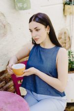 Prive Collection Amalfia Denim Top - Image 3