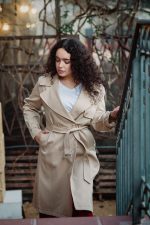 Vicolo Mid Trench Coat - Beige - Image 2
