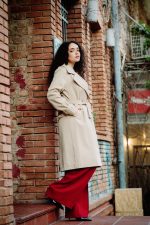 Vicolo Mid Trench Coat - Beige