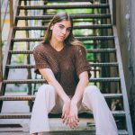 Vicolo Knitwear With Lurex - Brown