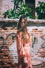 Eveleya Dusty Pink Midi Linen Dress - Image 4