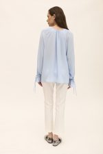 Twenty 29 Naomi Ruffled Shirt - Sky/Lilac - Image 6