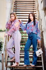 Eveleya Bluebell Shirt With Gold Details - Image 3