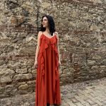Prive Collection Vasia Maxi Dress - Burnt Orange