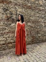 Prive Collection Vasia Maxi Dress - Burnt Orange