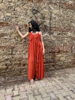Prive Collection Vasia Maxi Dress - Burnt Orange - Image 4