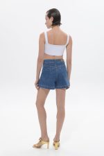 Sac & Co Britney Shorts - Mid Blue - Image 2