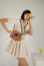 Clic Jewels Maya Minibag – Pecan brown - Image 2