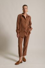 Twenty 29 Mila Shirt - Beige / Brown / Black