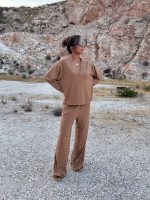 Prive Collection Nomad Blouse – Beige/Black - Image 3