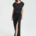 Shex Satin Maxi Dress - Black