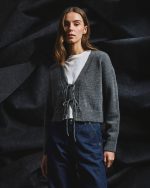 Tailor Made String Cardigan – Grey - Image 3