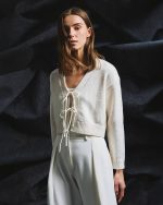 Tailor Made String Cardigan - Off White - Image 3