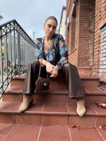 Twenty 29 Victoria Pant – Black/Brown - Image 5