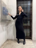 Prive Collection Vera Dress - Black/Brown - Image 4