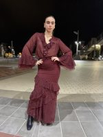 Erya Wine Polka Dot Top - Image 4