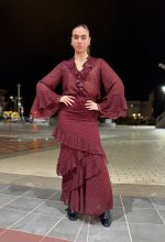 Erya Wine Polka Dot Top - Image 3