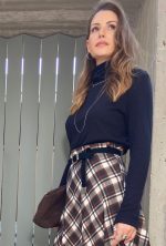 Prive Collection Vera Turtleneck- Black/Brown - Image 6