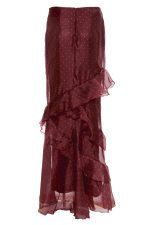 Erya Wine Polka Dot Skirt - Image 4