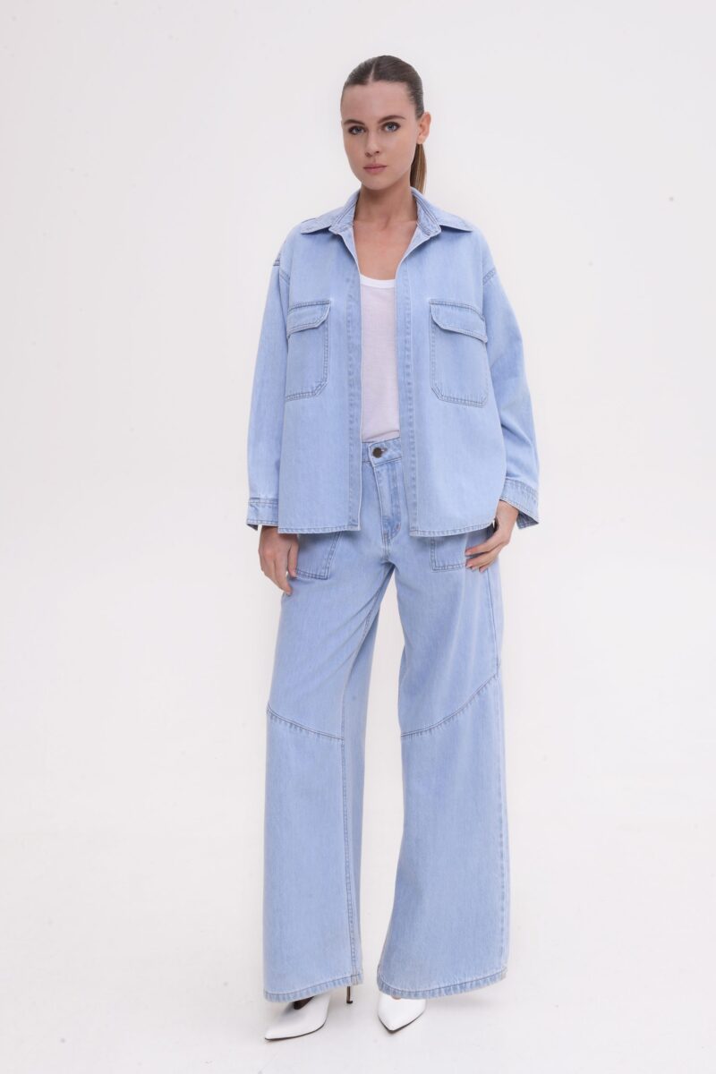 Sac-Co-Jeans-Veronica Llight-blue Sac & Co Veronica Jacket – Light Blue - Image 1