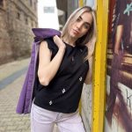 Shex Crystal T-shirt - Black