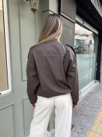 Prive Collection Cocoa Luxe Bomber Jacket - Image 3