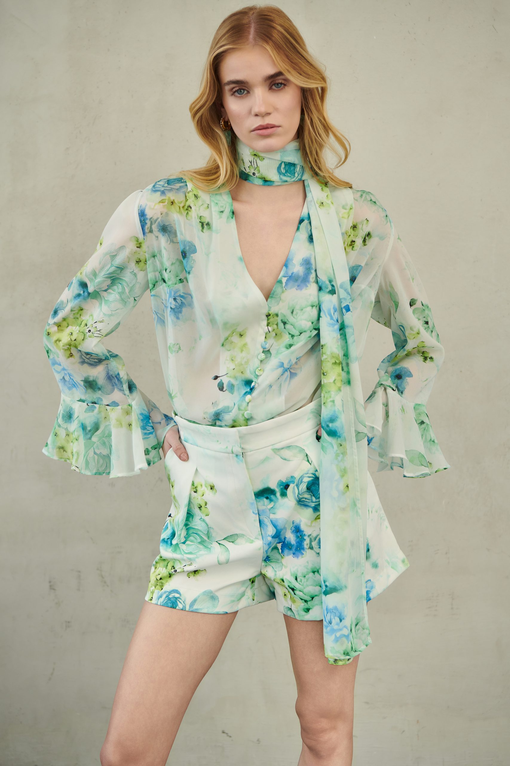 Zayel Top Erya Zayel Top With Scarf - Image 1