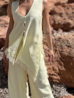 Prive Collection Elise Lace Top - Yellow - Image 2