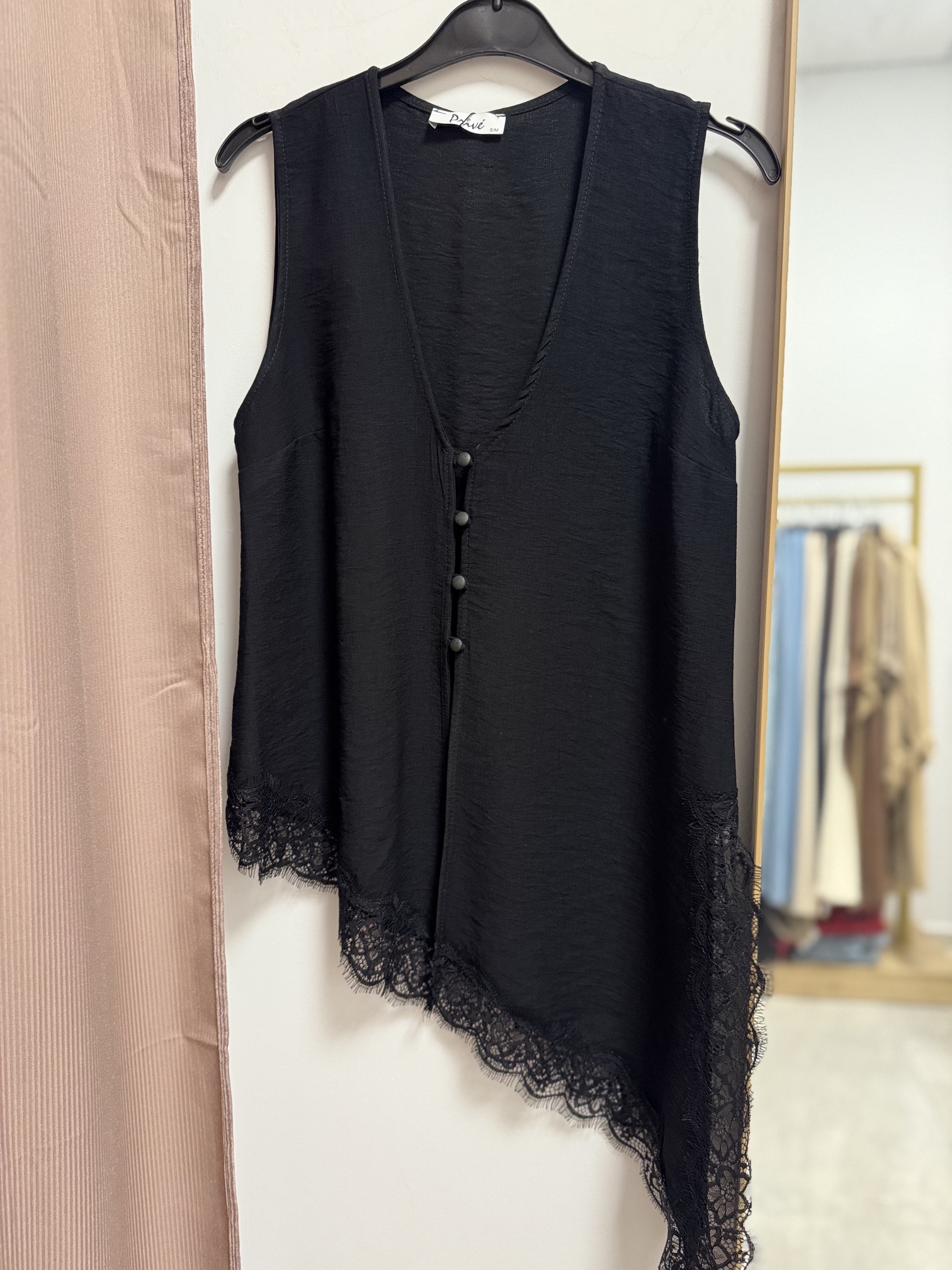 IMG_5154 Prive Collection Elise Lace Top - Black - Image 1