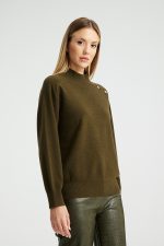 Mind Matter Maidy Sweater - Chaki - Image 3